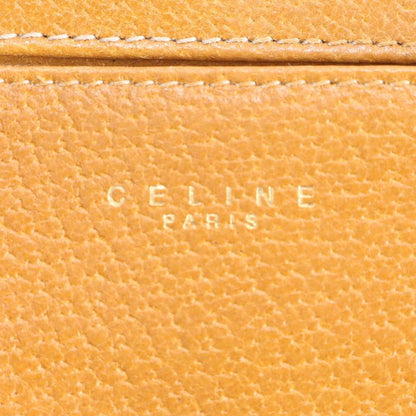 Celine Leather Long Wallet Long Wallet Round Zipper Bifold Ladies RUE Cp6-5