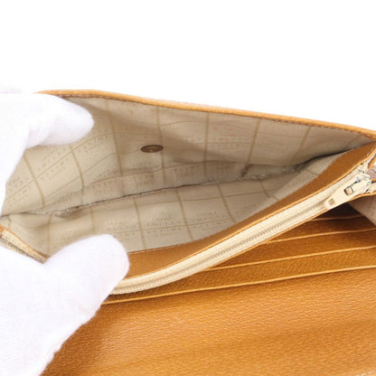 Celine Leather Long Wallet Long Wallet Round Zipper Bifold Ladies RUE Cp6-5