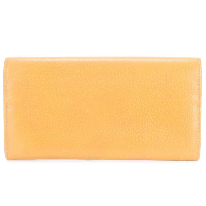 Celine Leather Long Wallet Long Wallet Round Zipper Bifold Ladies RUE Cp6-5