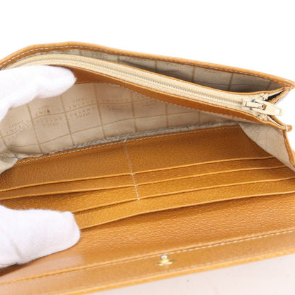 Celine Leather Long Wallet Long Wallet Round Zipper Bifold Ladies RUE Cp6-5