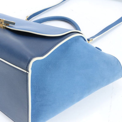 Celine Trapeze Small Leather 2WAY Shoulder Bag Shoulder Tote Hand Gold Hardware