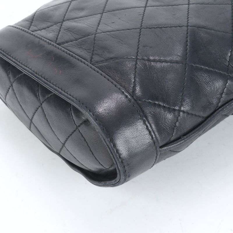 Chanel With Serial Seal Matelasse Vanity Lambskin Leather Shoulder Bag Crossbody