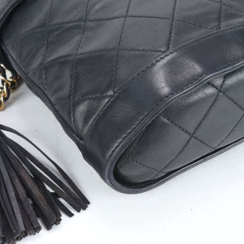 Chanel With Serial Seal Matelasse Vanity Lambskin Leather Shoulder Bag Crossbody