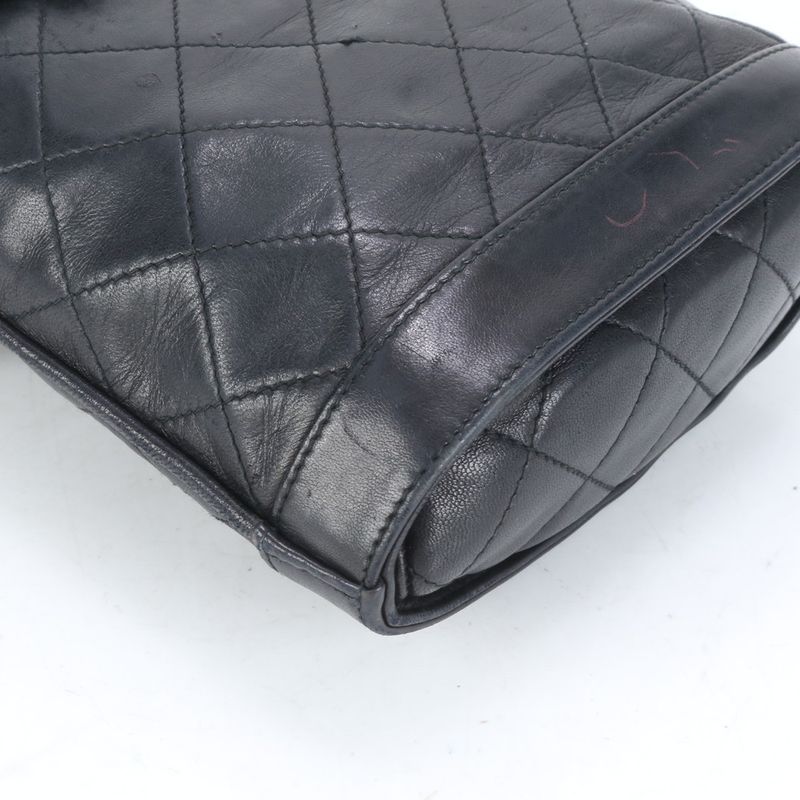 Chanel With Serial Seal Matelasse Vanity Lambskin Leather Shoulder Bag Crossbody