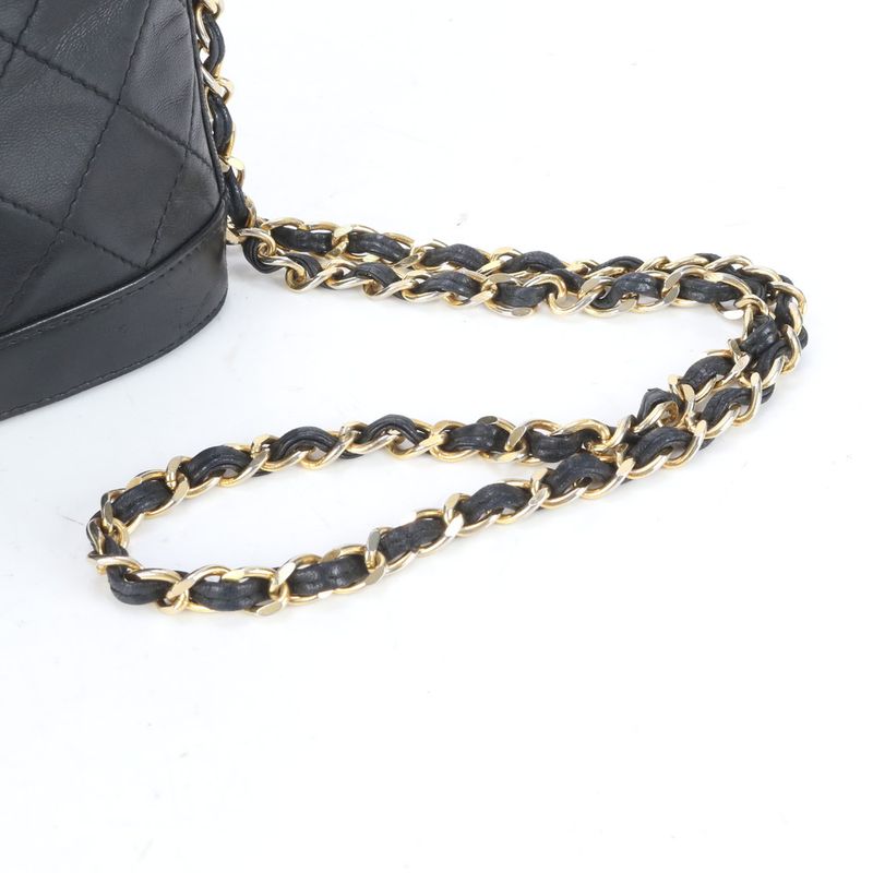 Chanel With Serial Seal Matelasse Vanity Lambskin Leather Shoulder Bag Crossbody