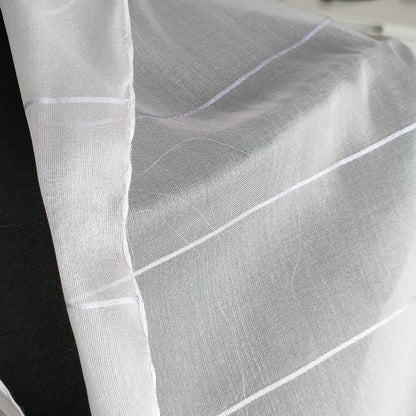 Louis Vuitton Organdy Monogram Embroidered Sheer Silk Shawl Light Purple