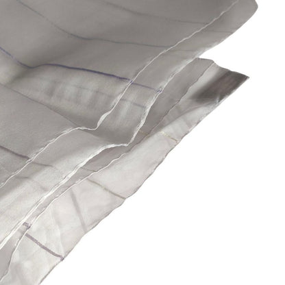 Louis Vuitton Organdy Monogram Embroidered Sheer Silk Shawl Light Purple