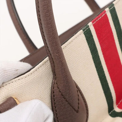 Gucci Sherry Line Fall Double Canvas 2WAY Tote Bag 657422 Shoulder A4 Men's MMM