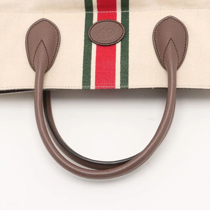 Gucci Sherry Line Fall Double Canvas 2WAY Tote Bag 657422 Shoulder A4 Men's MMM