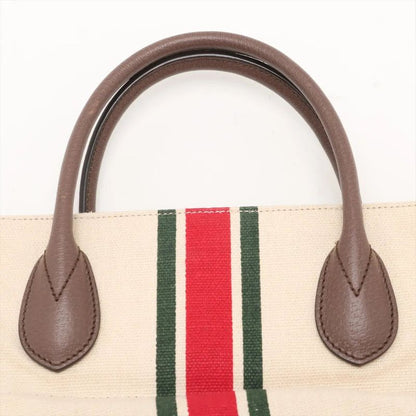 Gucci Sherry Line Fall Double Canvas 2WAY Tote Bag 657422 Shoulder A4 Men's MMM