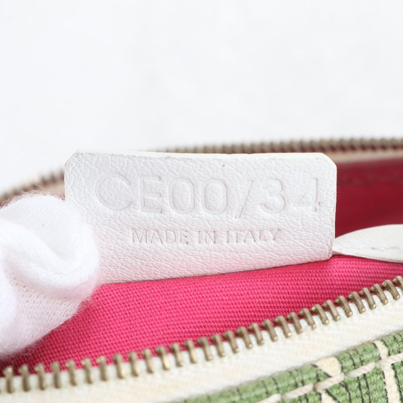 Celine Botanical Pattern Accessory Pouch Leather Shoulder Bag Shoulder One