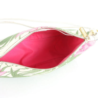 Celine Botanical Pattern Accessory Pouch Leather Shoulder Bag Shoulder One