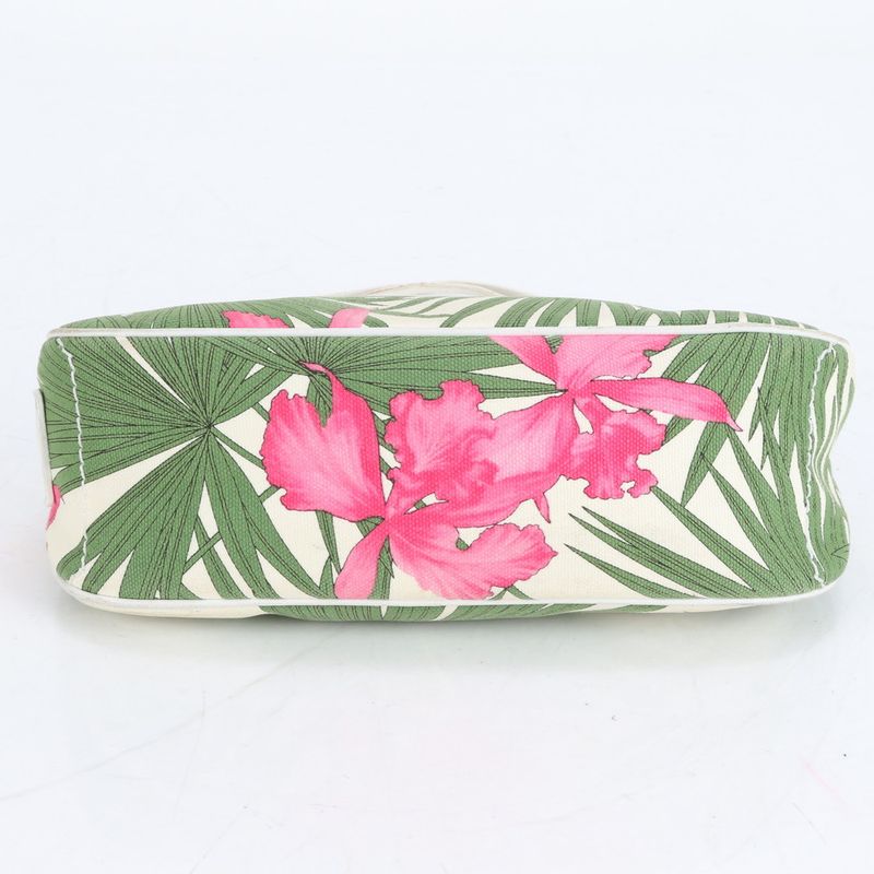 Celine Botanical Pattern Accessory Pouch Leather Shoulder Bag Shoulder One