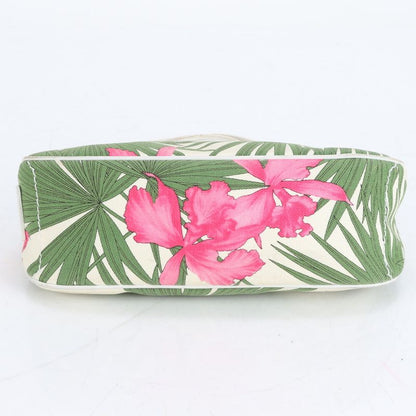 Celine Botanical Pattern Accessory Pouch Leather Shoulder Bag Shoulder One