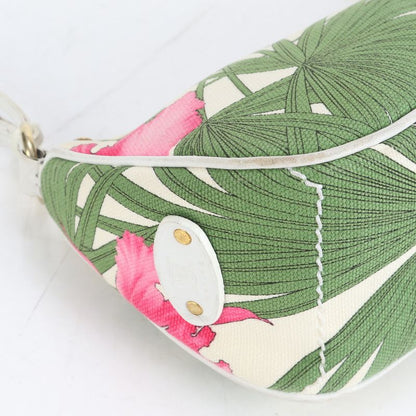 Celine Botanical Pattern Accessory Pouch Leather Shoulder Bag Shoulder One