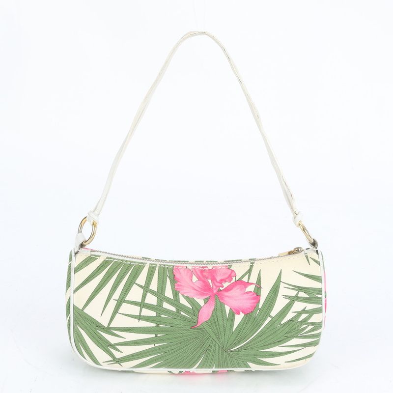 Celine Botanical Pattern Accessory Pouch Leather Shoulder Bag Shoulder One