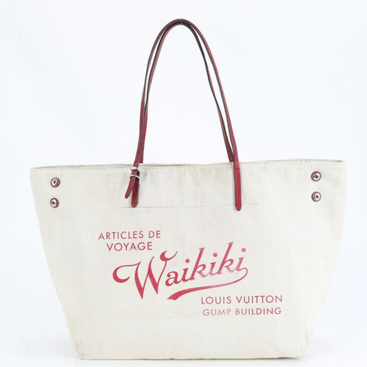 Louis Vuitton Waikiki Limited Cabas GM M48998 Leather Tote Bag Shoulder Hand A4