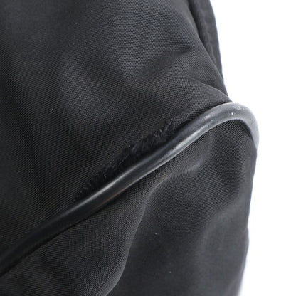 Prada Tessuto Nylon Triangle Logo Leather Boston Bag Business Travel Tote