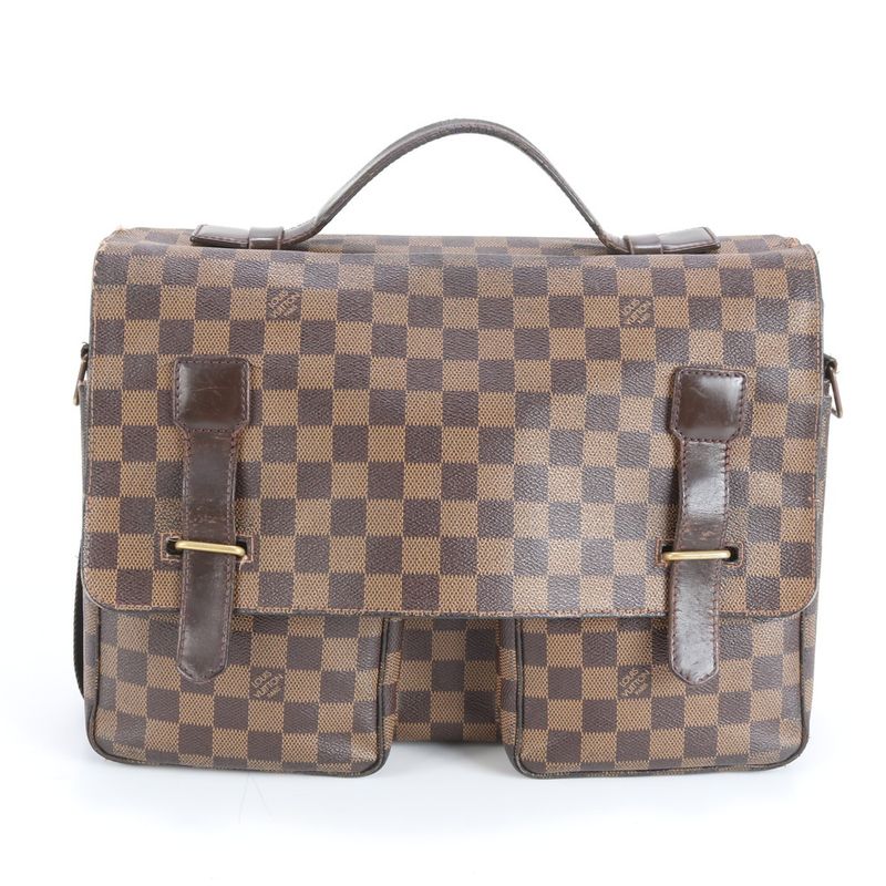 Louis Vuitton Damier Broadway N42270 Leather Business Bag Document Bag Briefcase