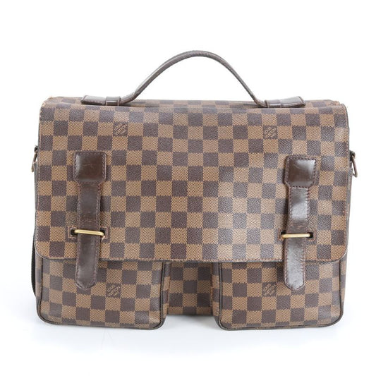 Louis Vuitton Damier Broadway N42270 Leather Business Bag Document Bag Briefcase