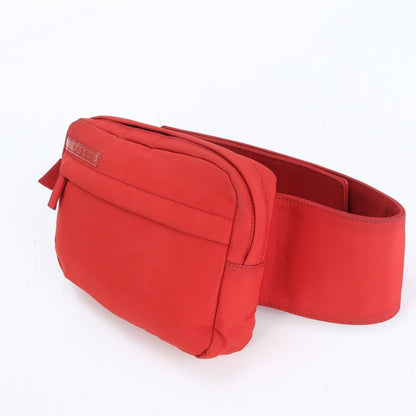 Prada Tessuto Nylon Prada Sport Leather Body Bag Body Waist Pouch Shoulder Tote