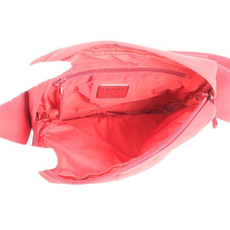 Prada Tessuto Nylon Prada Sport Leather Body Bag Body Waist Pouch Shoulder Tote
