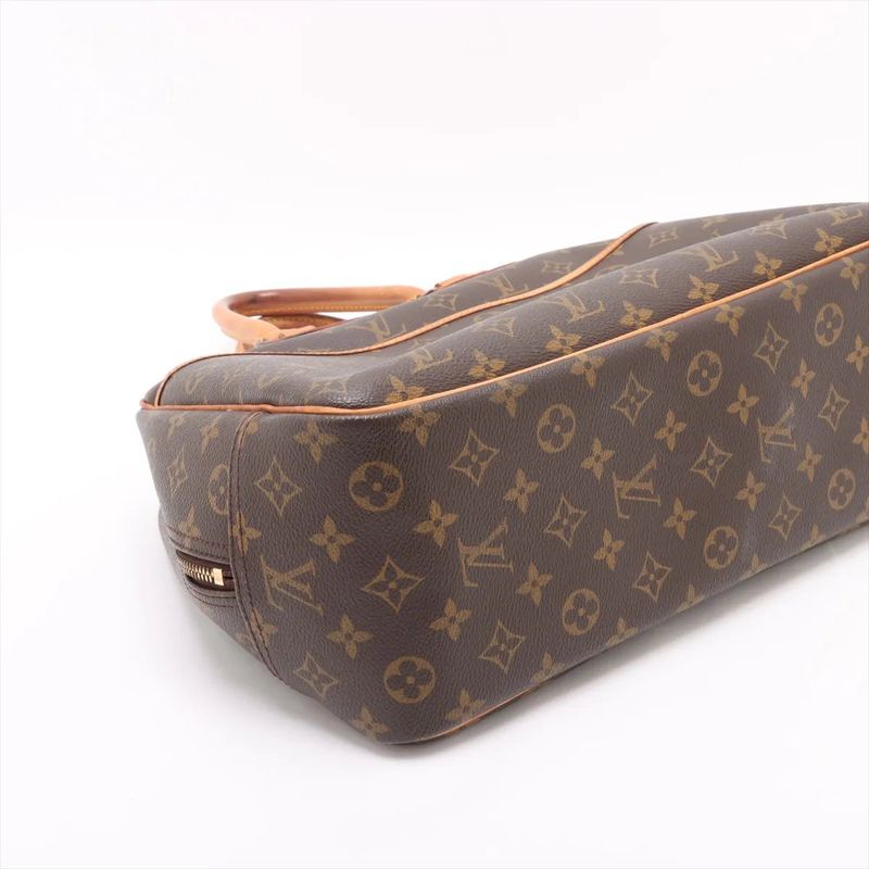 Louis Vuitton Monogram Deauville M47270 Leather Handbag Tote Genuine Leather