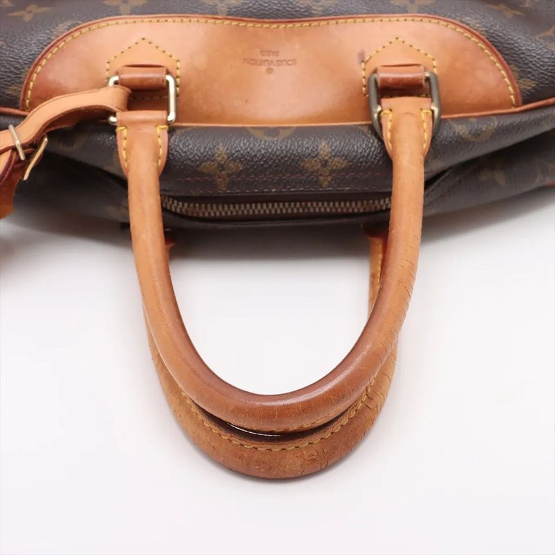 Louis Vuitton Monogram Deauville M47270 Leather Handbag Tote Genuine Leather