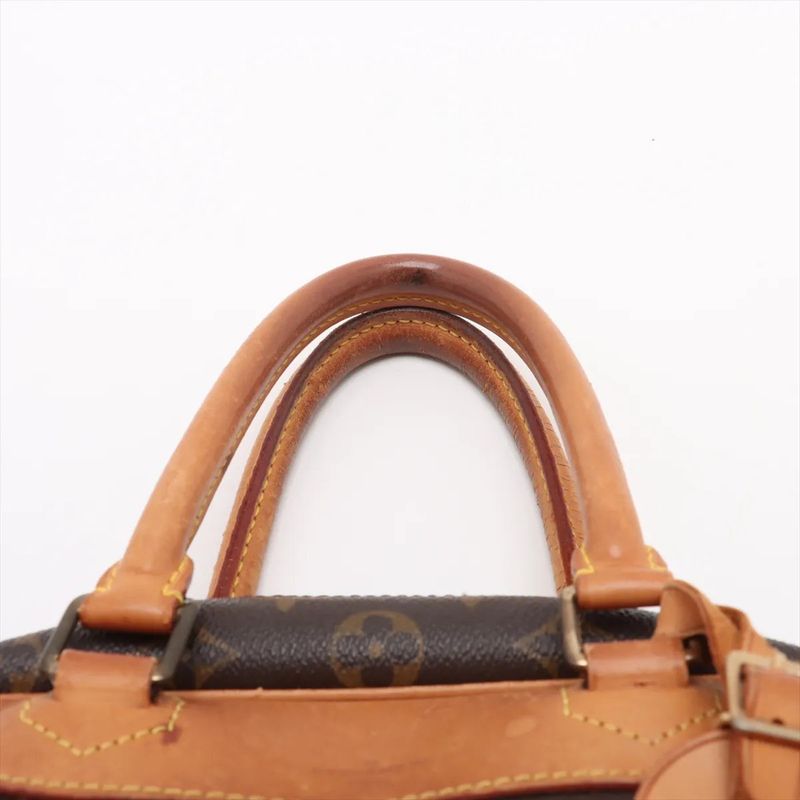 Louis Vuitton Monogram Deauville M47270 Leather Handbag Tote Genuine Leather