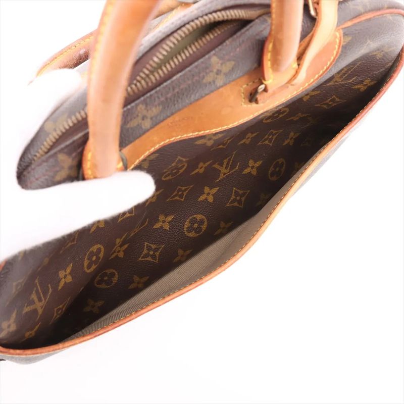 Louis Vuitton Monogram Deauville M47270 Leather Handbag Tote Genuine Leather