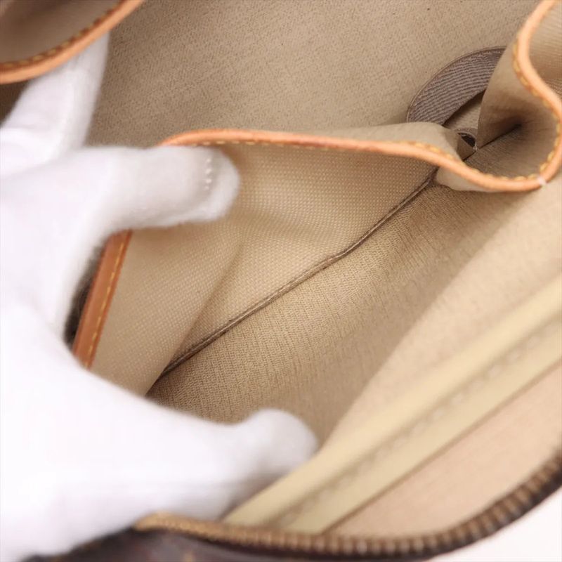 Louis Vuitton Monogram Deauville M47270 Leather Handbag Tote Genuine Leather