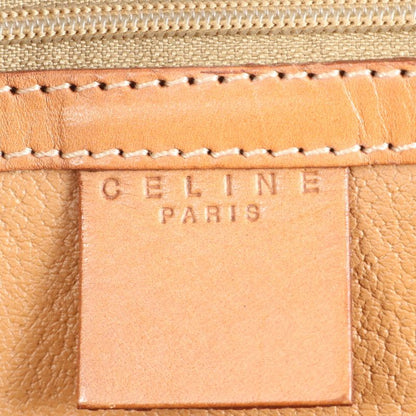 Vintage Celine Macadam Triomphe Shoulder Hand Gold Leather Tote Bag Women