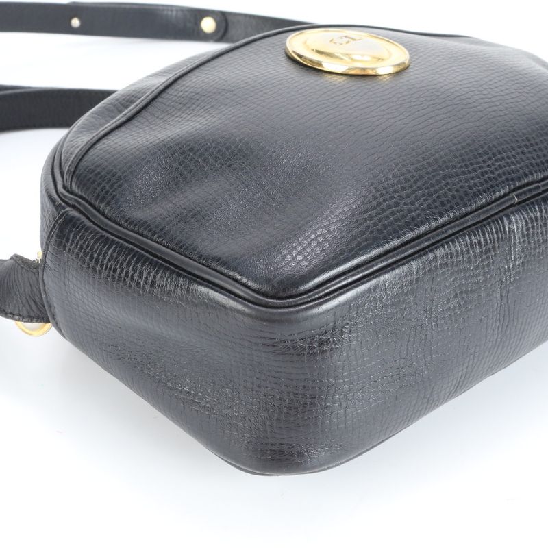 Vintage Christian Dior CD Logo Leather 2WAY Shoulder Bag Crossbody Tote Women's