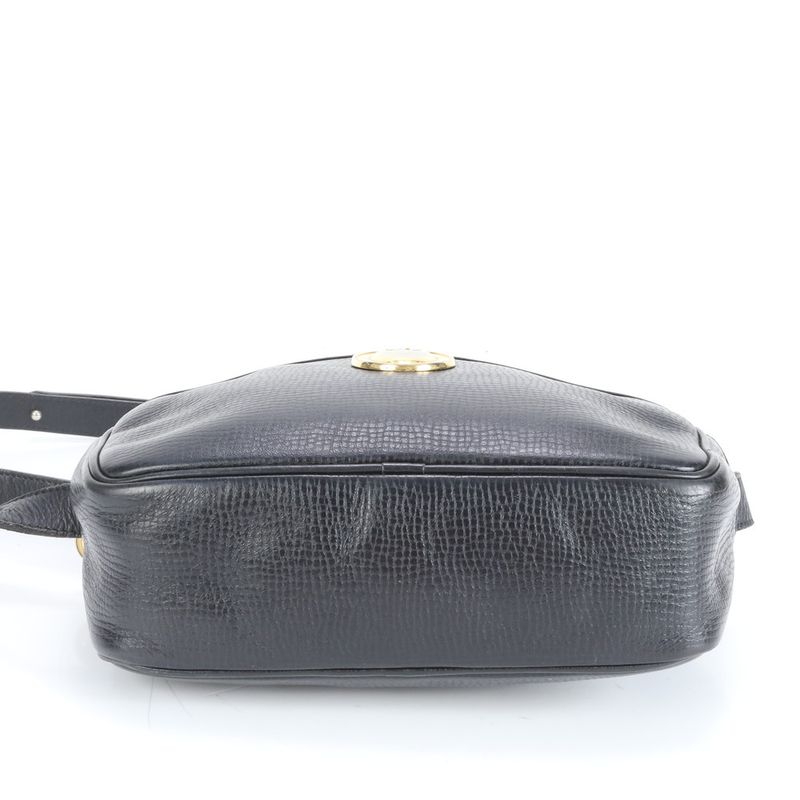 Vintage Christian Dior CD Logo Leather 2WAY Shoulder Bag Crossbody Tote Women's