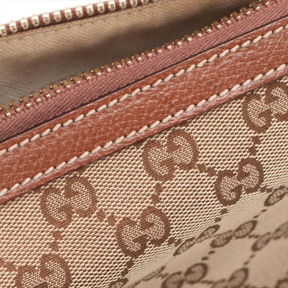 Gucci GG Canvas Bree 323673 Leather Tote Bag Shoulder Hand Brown Women's MMM