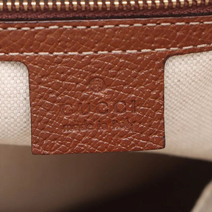 Gucci GG Canvas Bree 323673 Leather Tote Bag Shoulder Hand Brown Women's MMM