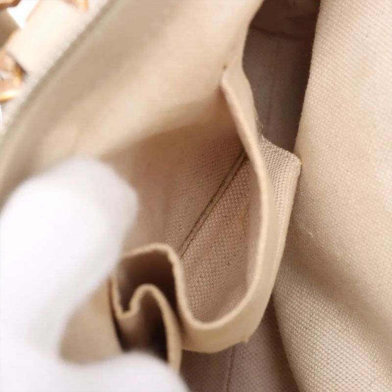 Gucci GG Canvas Lovely Heart Leather Tote Bag Shoulder Hand A4 257069 Women's