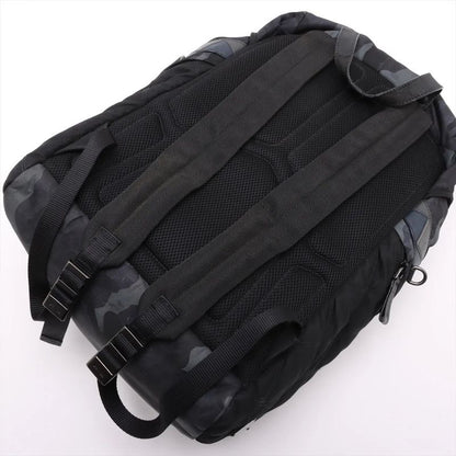 Prada Tessuto Nylon Saffiano Leather Camouflage Backpack Sac Backpack Business