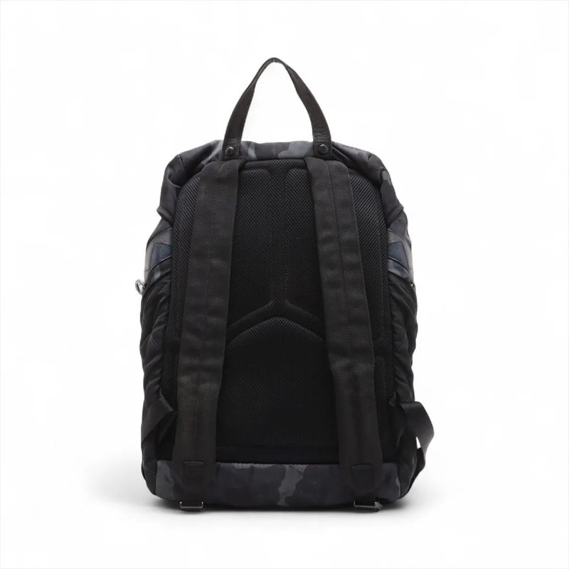 Prada Tessuto Nylon Saffiano Leather Camouflage Backpack Sac Backpack Business
