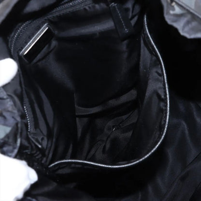 Prada Tessuto Nylon Saffiano Leather Camouflage Backpack Sac Backpack Business