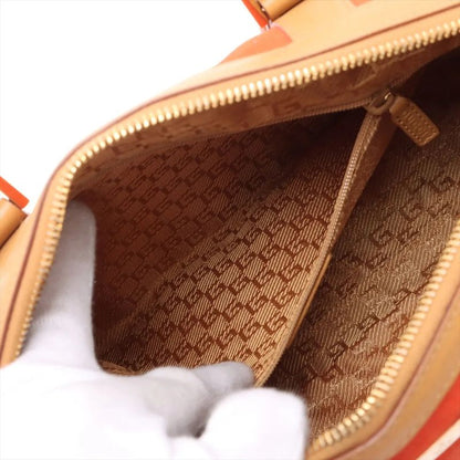 Gucci Mini Boston Leather Handbag Tote 000 0851 Gold Hardware Genuine Leather