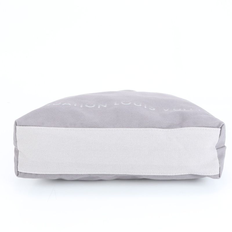 Louis Vuitton Fondation Museum Limited Tote Bag Shoulder Hand Gray A4 Ladies