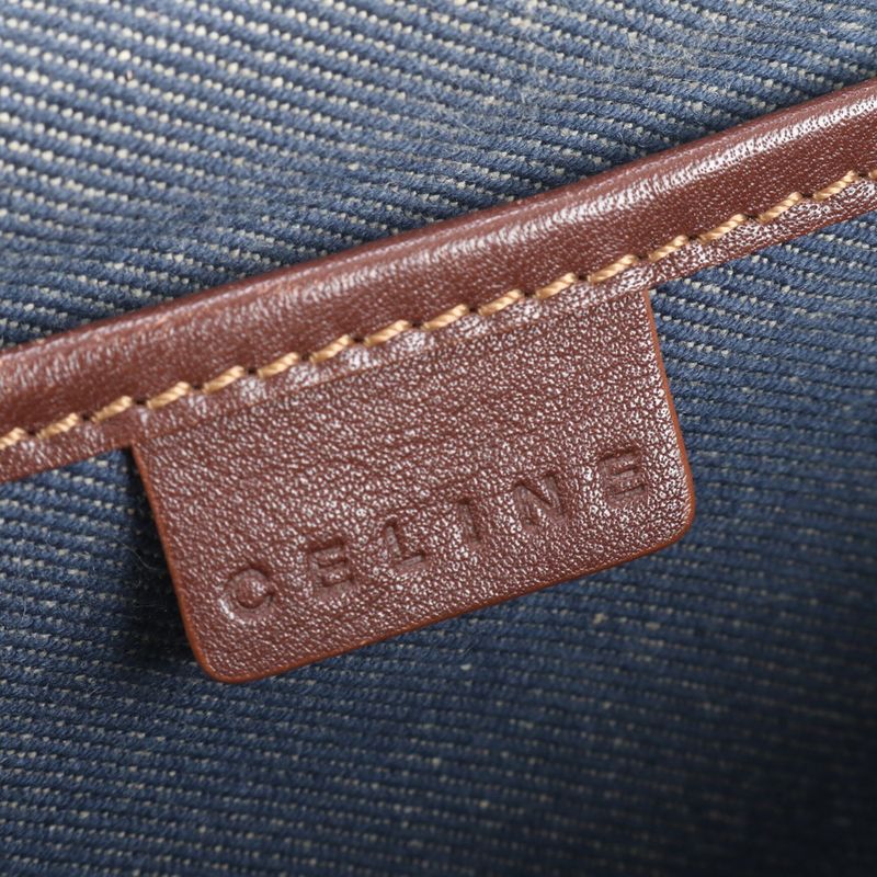 Celine Paris Macadam Boogie Bag Leather Tote Bag Shoulder Hand Brown Women's