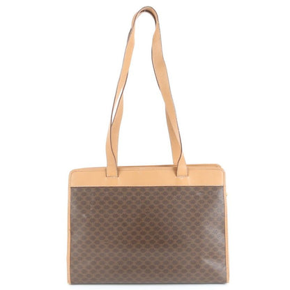 Vintage Celine Macadam Leather Tote Bag Shoulder Business Commuter Document Bag