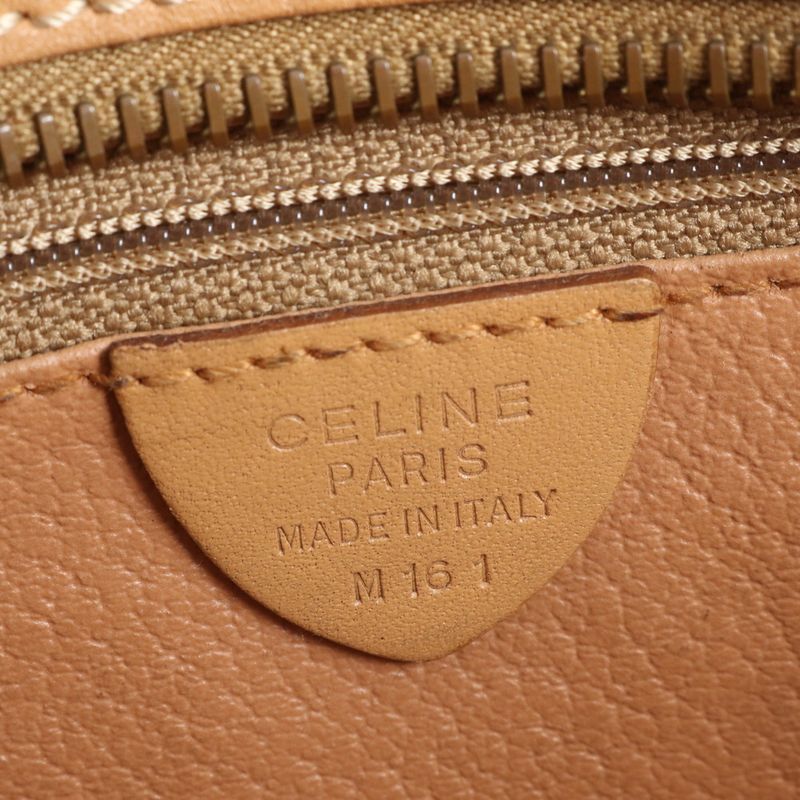 Vintage Celine Macadam Leather Tote Bag Shoulder Business Commuter Document Bag