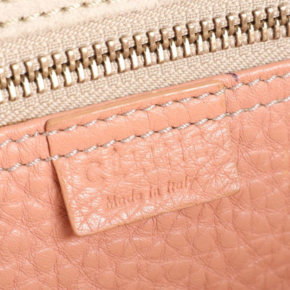 Celine Luggage Micro Shopper Leather Tote Bag Shoulder Hand Pink Women Ladies