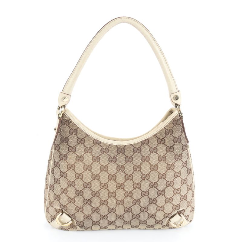 Gucci GG Canvas Abby Leather Shoulder Bag Shoulder One Shoulder 130733 Tote