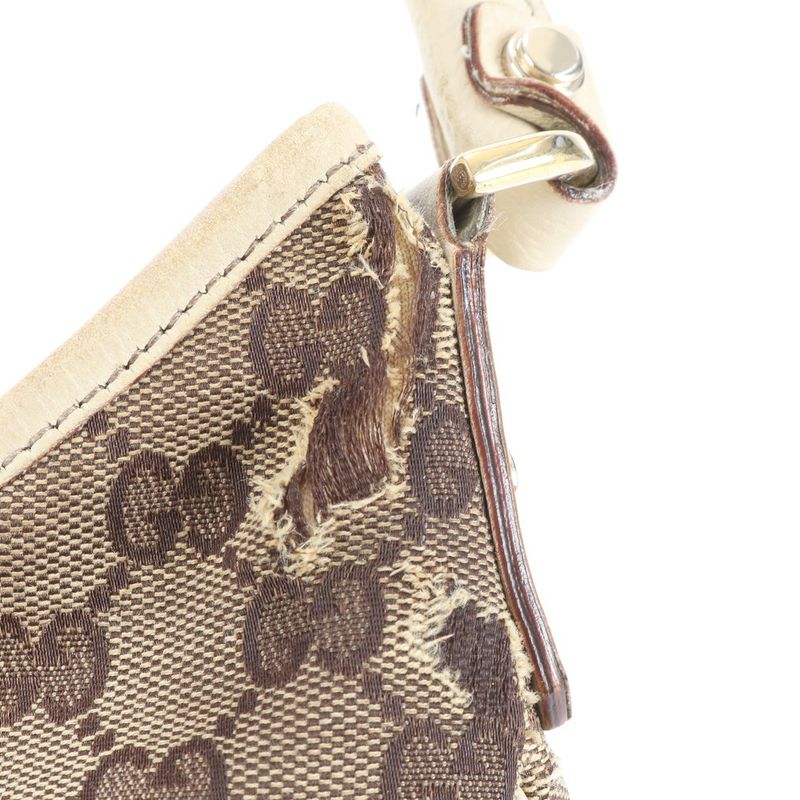 Gucci GG Canvas Abby Leather Shoulder Bag Shoulder One Shoulder 130733 Tote