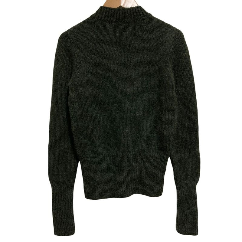 Prada Alpaca Crew Neck Cardigan Size 40 Dark Green Women's Used