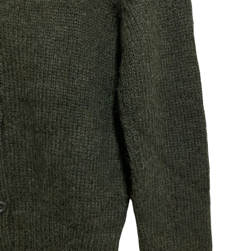 Prada Alpaca Crew Neck Cardigan Size 40 Dark Green Women's Used